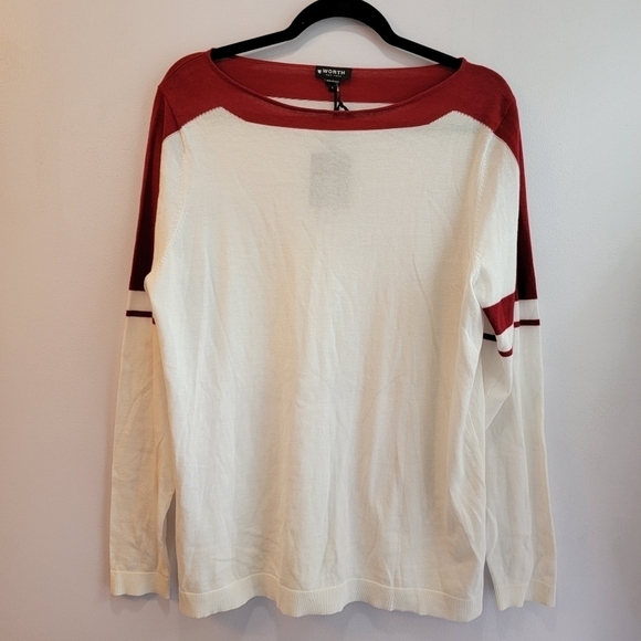NWT Worth Color Block Sweater Size - Picture 1 of 3